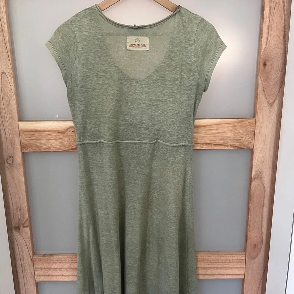 Bohemian Folk Clothing Short Sleeve Princess Dress. - Picture 2 of 5